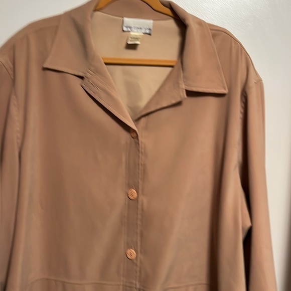 Susan Graver Stretch Moleskin Jacket With Pockets - Picture 2 of 4